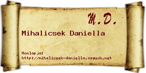 Mihalicsek Daniella névjegykártya